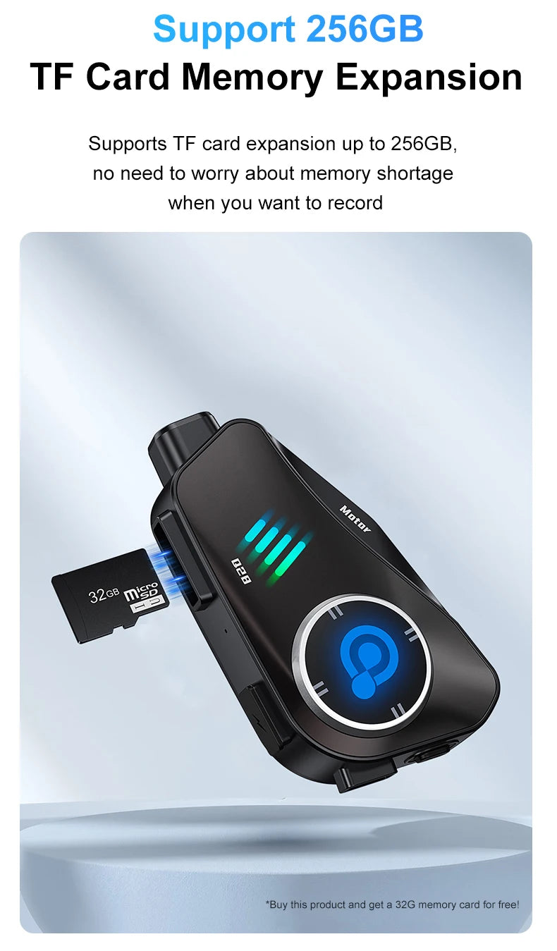 Gravador de capacete com Bluetooth e Wifi á Prova D´Água