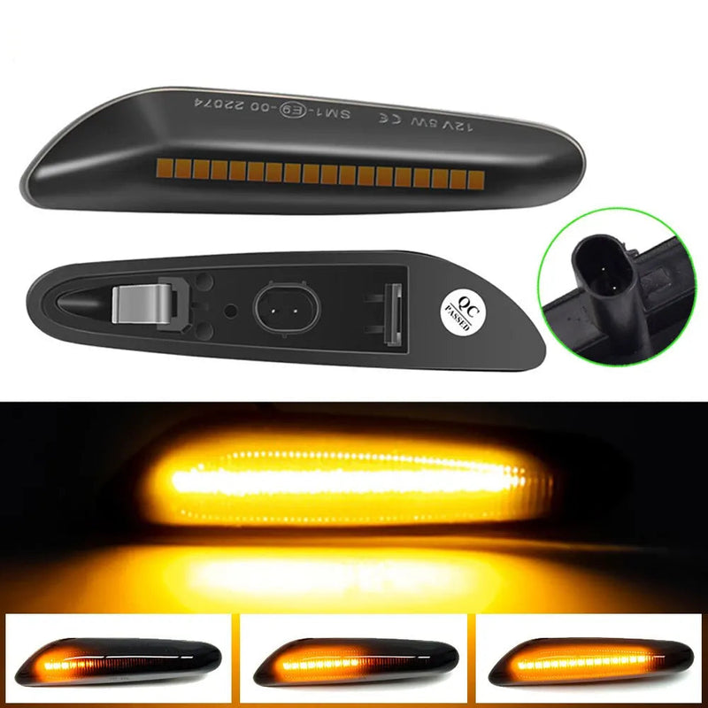 Lampada Led Pisca Lateral Sequencial para BMW E90 E91 E92 E93 E60 E87 E82 E46