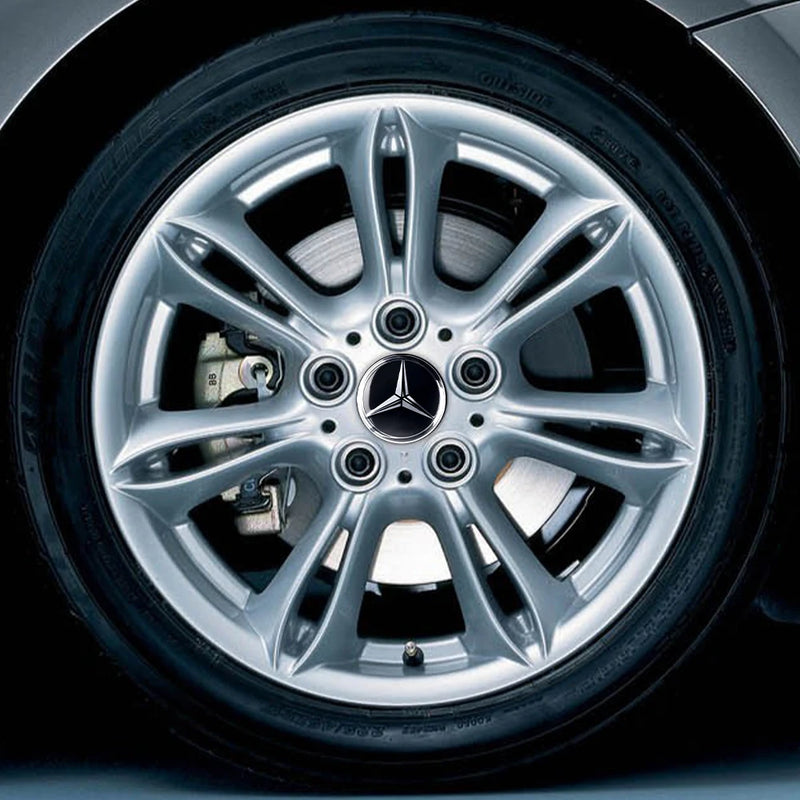 Adesivo Tampas de Cubo de Roda para Mercedes Benz 4 peças 56mm
