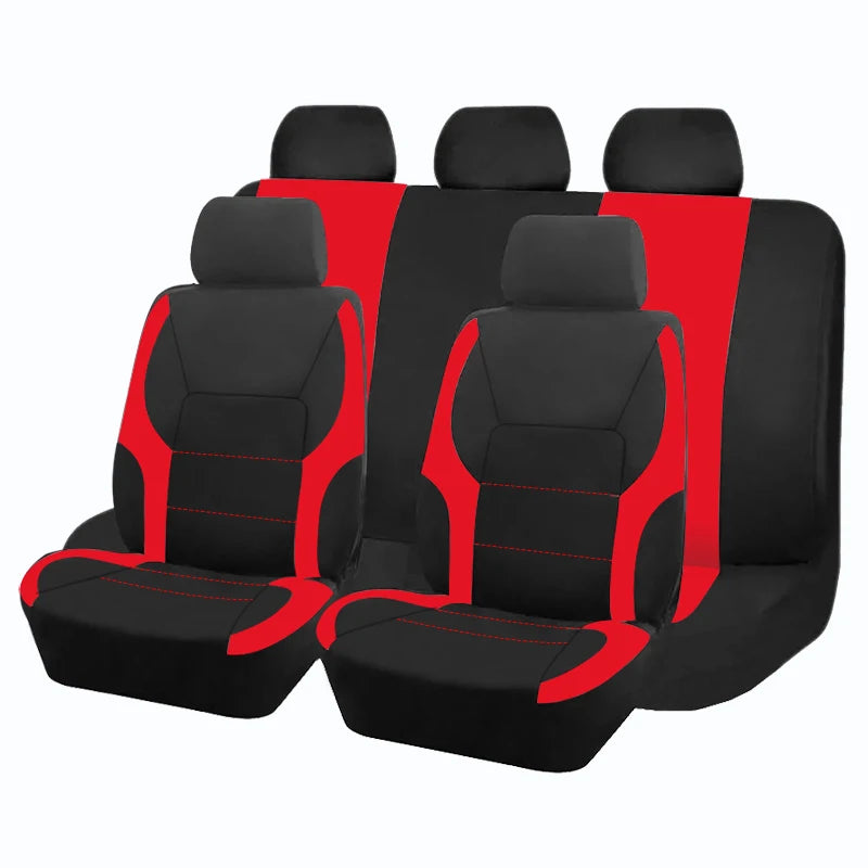 Capas de assento de carro de poliéster universal com design esportivo