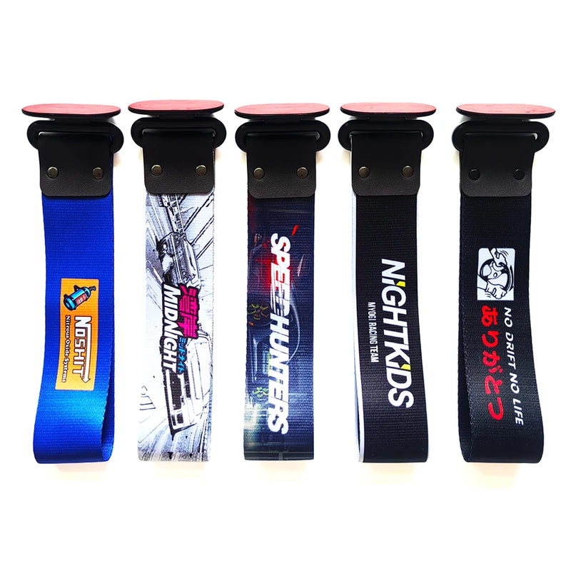 Correia de reboque para carro, decorativa, universal, estilo de corrida