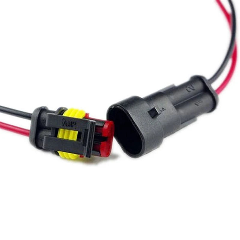Conector elétrico macho e fêmea à prova d'água