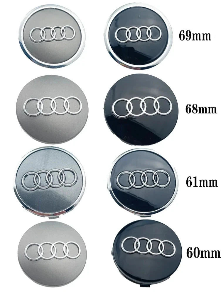 Tampas de centro de cubo de roda de carro 4 Peças