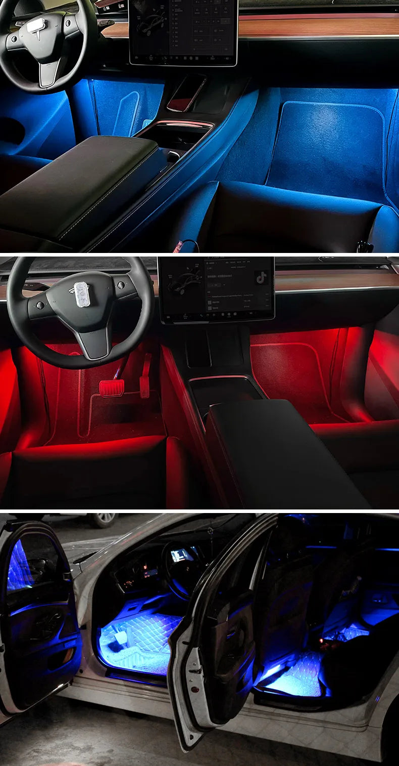 Luz de Pé Ambiente Interior de Carro LED Neon