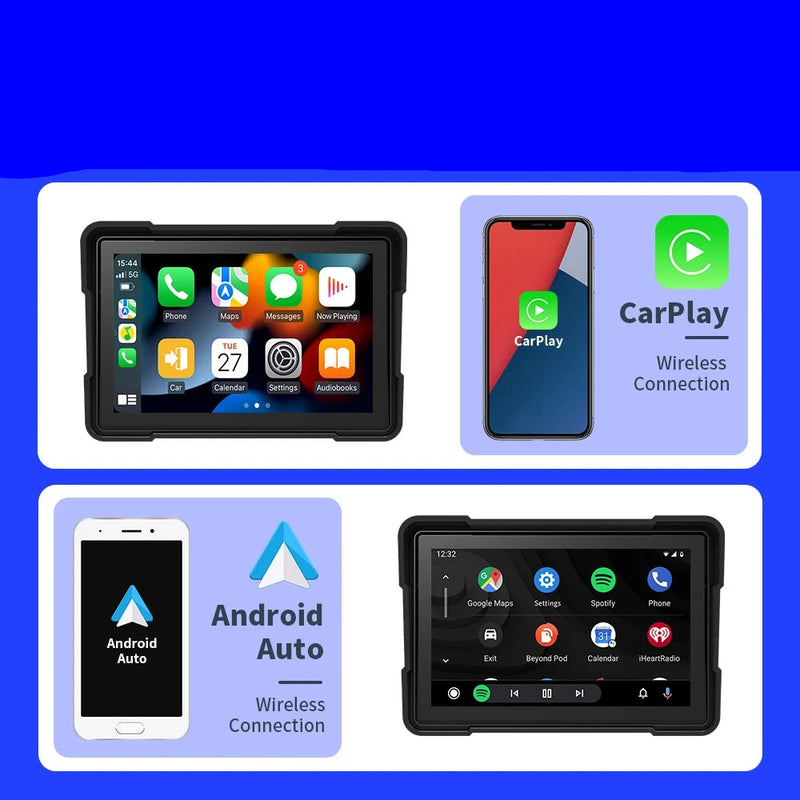 Velocimetro Painel Digital Carplay Android Prova D'Água para Motos
