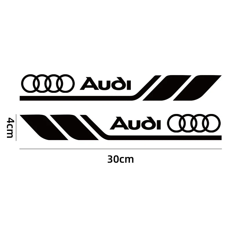 Adesivos de decoração de carroceria de carro para Audi