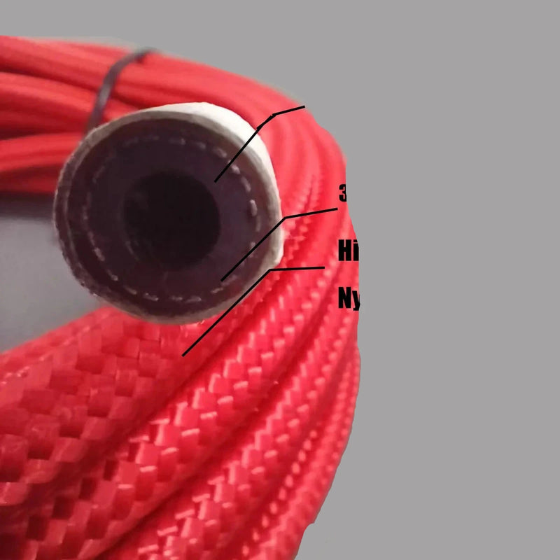 Mangueira de Combustíve, Óleo Linha de Gás Nylon Aço Trançado