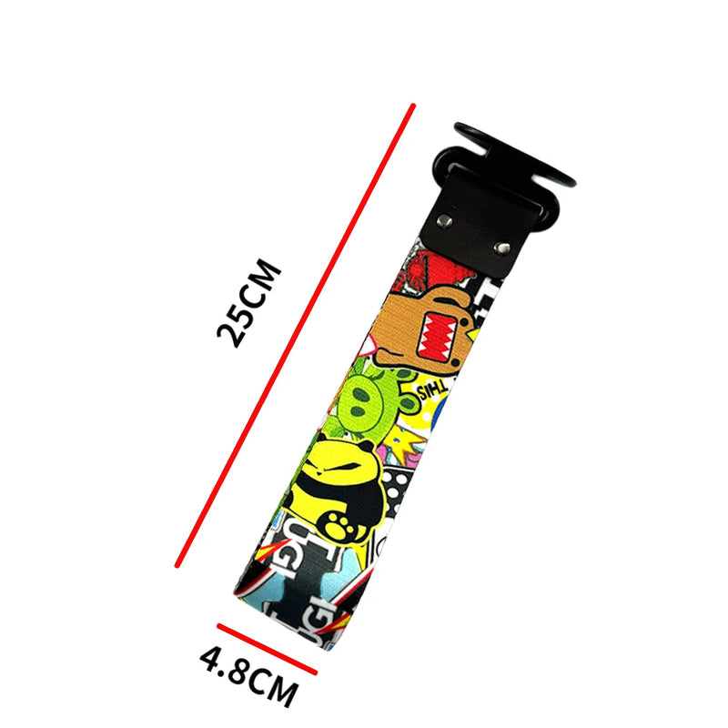 Correia de reboque para carro, decorativa, universal, estilo de corrida