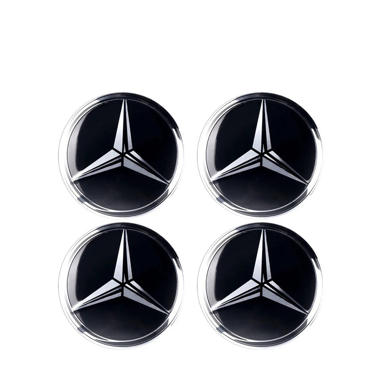 Adesivo Tampas de Cubo de Roda para Mercedes Benz 4 peças 56mm