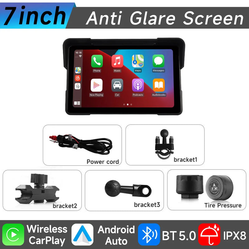 Velocimetro Painel Digital Multimidia GPS CarPlay Android Tela de Toque Bluetooth