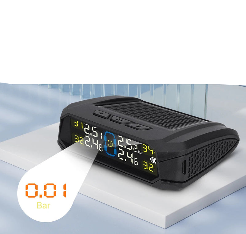 Sistema de Monitoramento de Pressão de Pneus de Veículos Digital Sem Fio Universal
