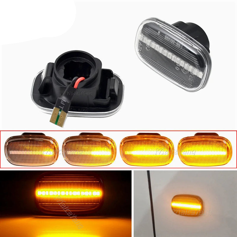 Pisca Led Lateral Sequencial Toyota Corolla E10/E11/E12 Yaris Verso Hilux Surf N21 RX