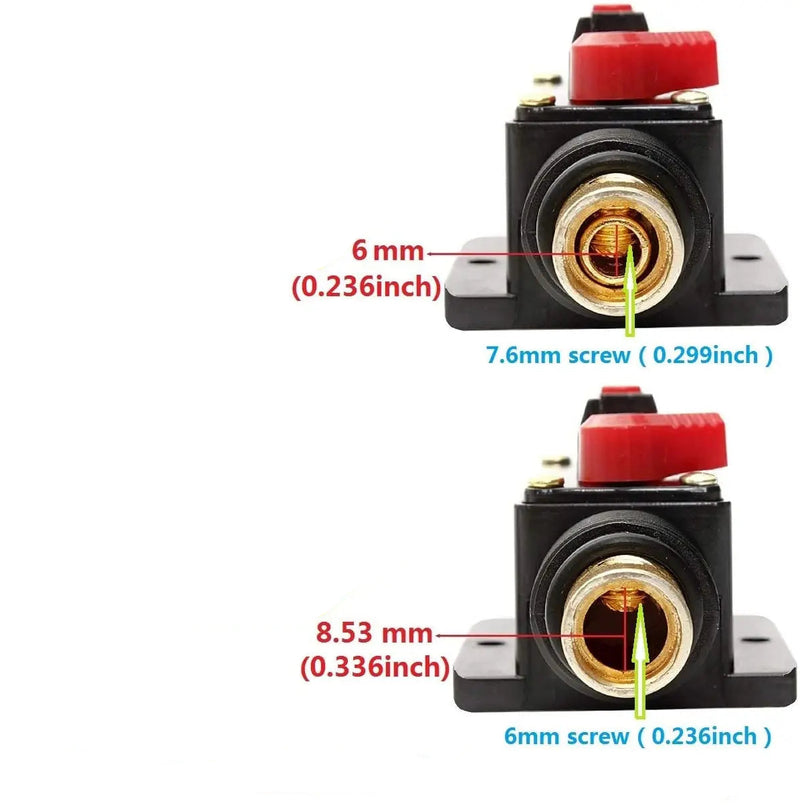 Disjuntor Rearmável Automotivo 150A 125A 100A 80A 60A 50A 40A 30A 20A 12V / 24V