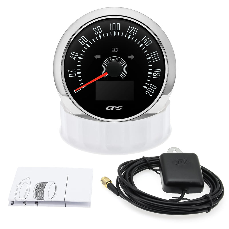 Velocimetro Painel Digital GPS 7 Cores 85mm