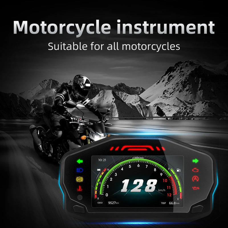 Velocímetro Display Led Universal Motocicleta