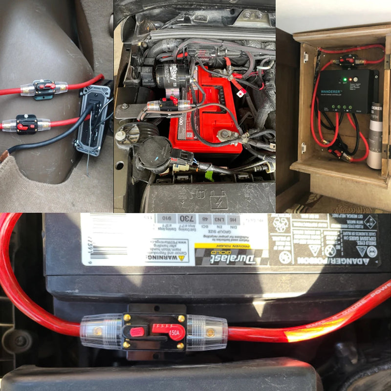 Disjuntor Rearmável Automotivo 150A 125A 100A 80A 60A 50A 40A 30A 20A 12V / 24V