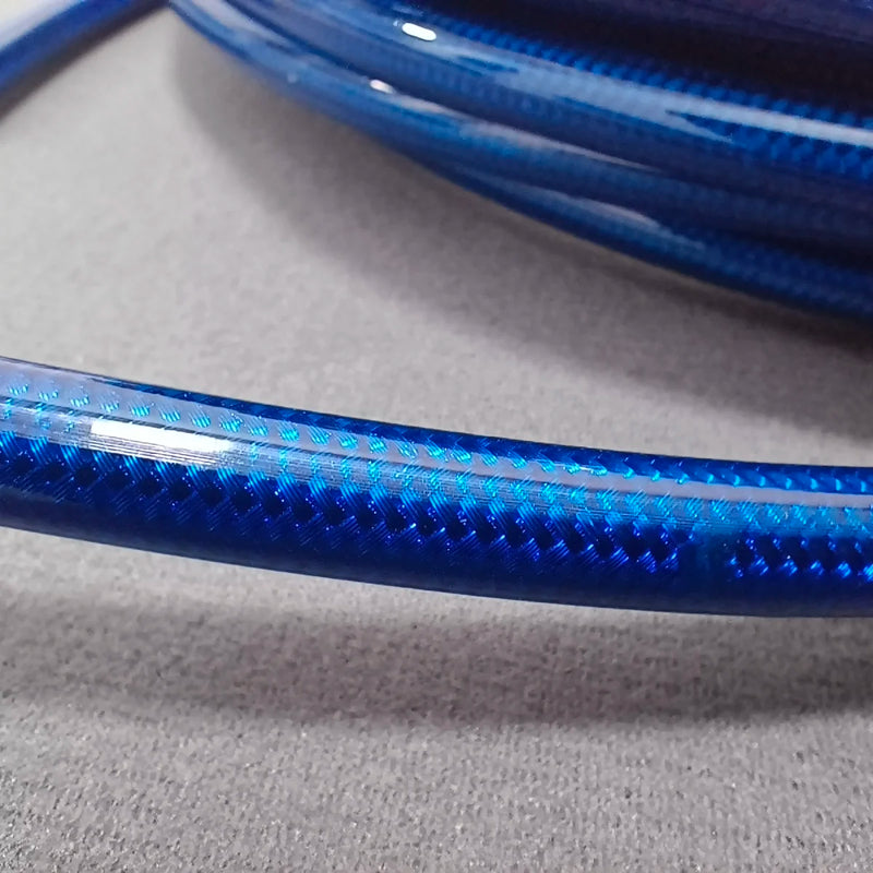 Mangueira Azul Nylon Trançado Aço Inoxidável para Motocicleta Universal
