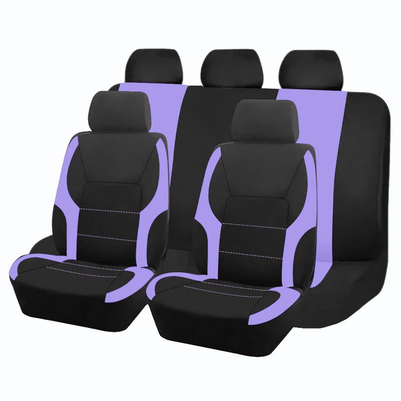 Capas de assento de carro de poliéster universal com design esportivo