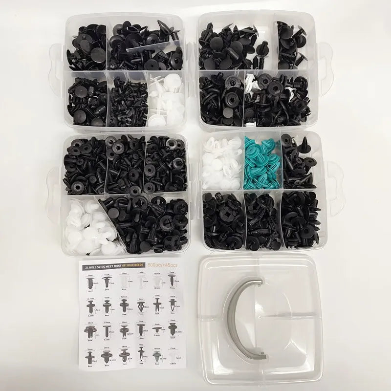 Kit de Clipes de Fixação de Carro Para-Lama Rebite Clipes de Plástico para arroceria