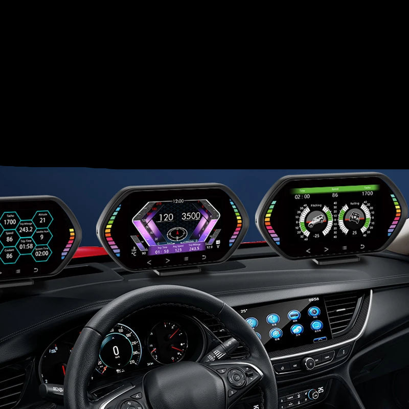 Velocímetro Painel Digital HUD OBD2 após 2008