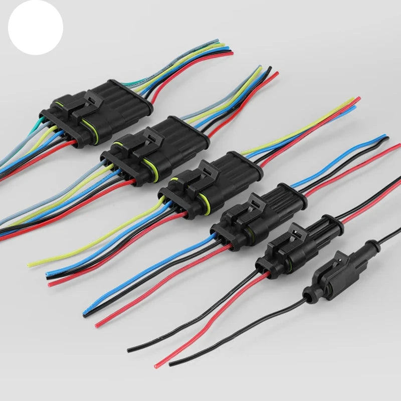 Conectores elétricos automotivos à prova d'água de 2 pinos