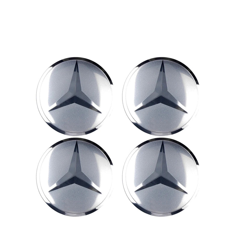 Adesivo Tampas de Cubo de Roda para Mercedes Benz 4 peças 56mm