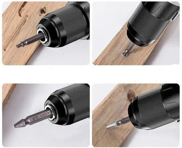 kit extração extrator para parafusos quebrados