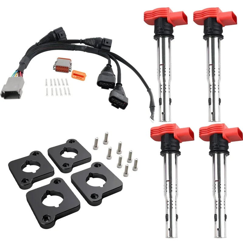 Kit de Conversão de Bobinas de Ignição para Audi A4 VW Passat B5 Golf Jetta 1.8T para 2.0T FSI R8