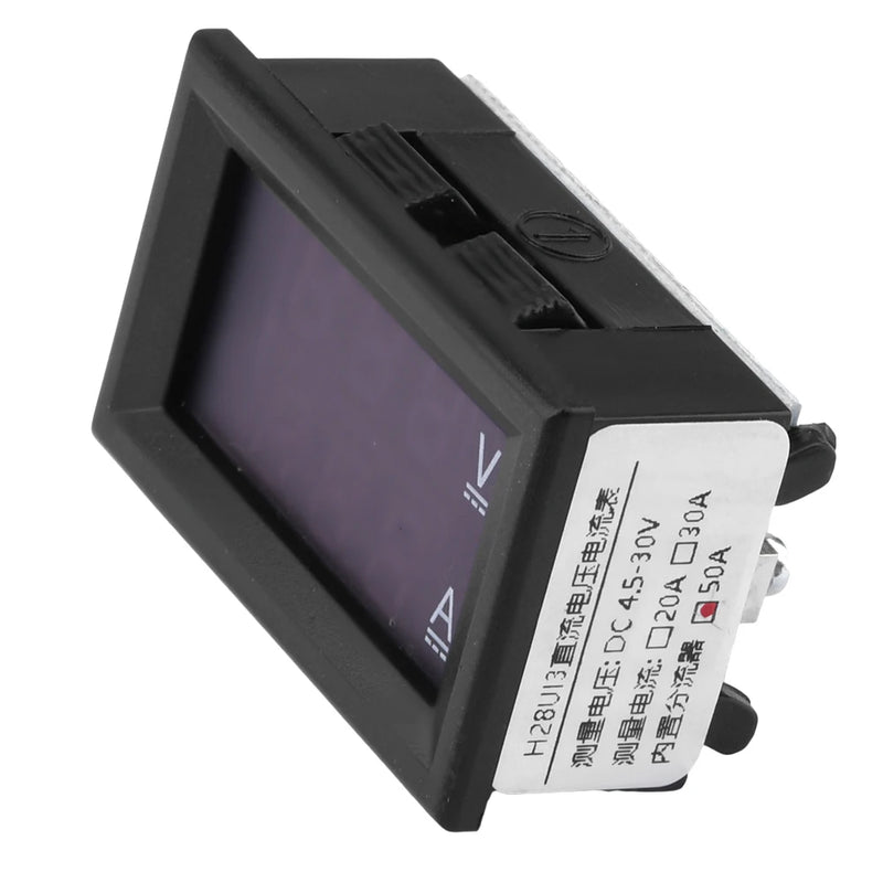 Mini Voltímetro Digital Amperímetro DC4.5-30V 30A 50A