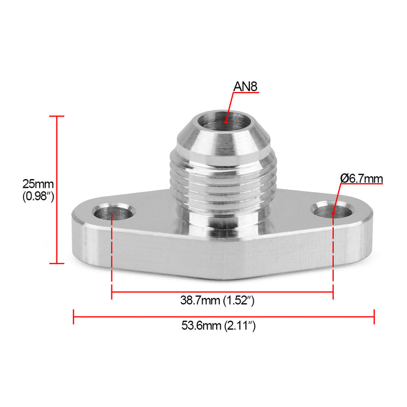 Flange Adaptador Retorno de Óleo Turbo