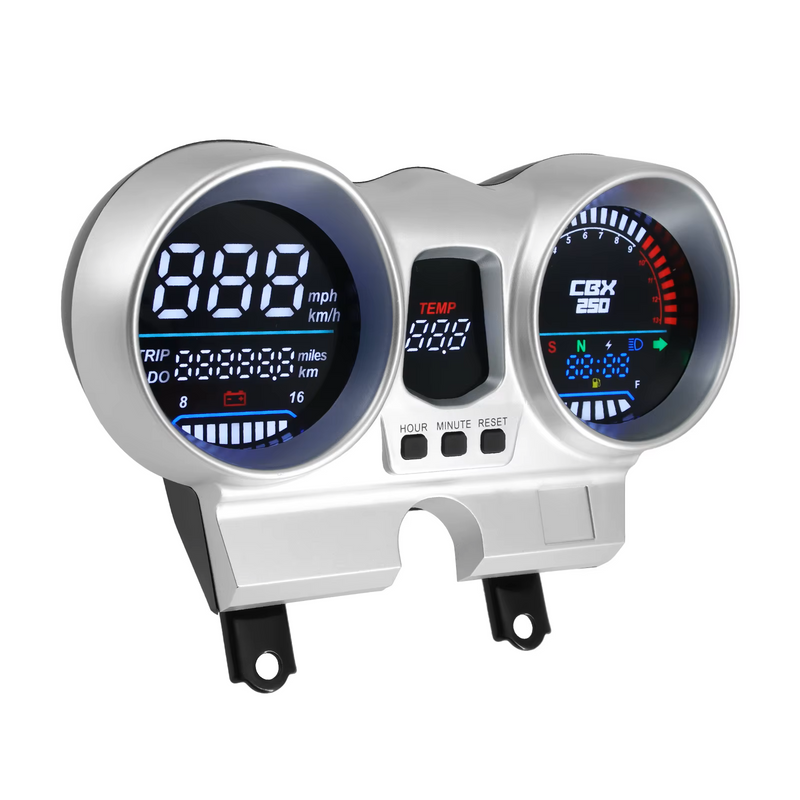 Velocimetro Painel Digital LED LCD 12V para Motos Honda CBX250 CBF250 Twister 2001-2008