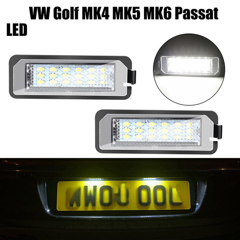 Lampada Led para Placas 2Pcs 12V 6500K VW Golf MK4 MK5 MK6 Passat Polo